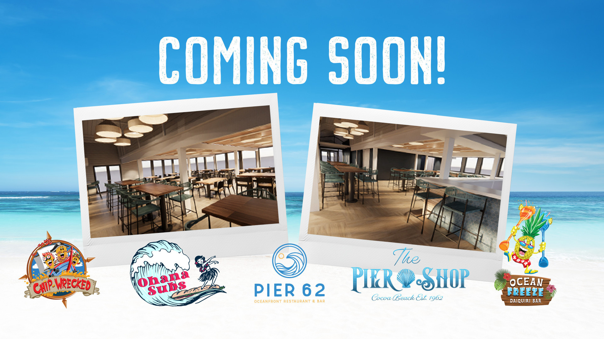 Westgate Cocoa Beach Pier Announces 5 Transformative New Dining & Retail Concepts Opening February 2023